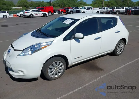 2015 Nissan Leaf S z USA, uszkodzony, nr VIN 1N4AZ0CP8FC303835